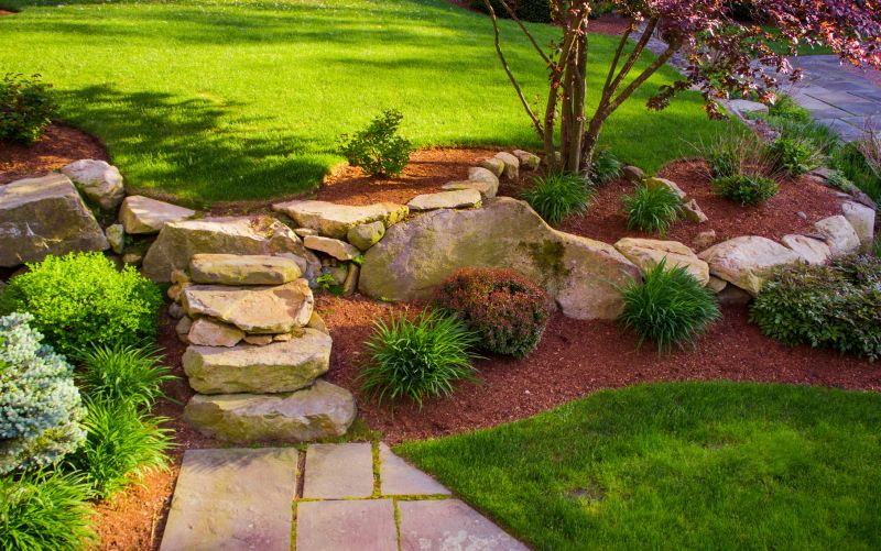 Landscape grading for aesthetics