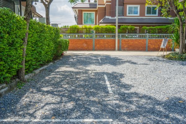 Gravel Parking Lot Repair in Huntersville